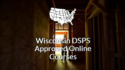 Wisconsin Contractor Continuing and Pre-License Training commercial for approved licenses
